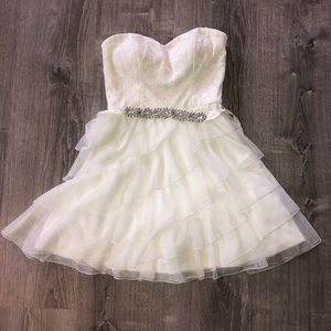Beautiful white semi formal dress